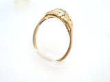 Art Deco Diamond Ring 14K Gold Size 6.5 - The Jewelry Lady's Store