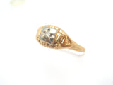 Art Deco Diamond Ring 14K Gold Size 6.5 - The Jewelry Lady's Store