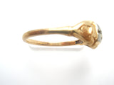 Art Deco Diamond Ring 14K Gold Size 6.5 - The Jewelry Lady's Store