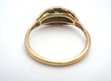 Art Deco Diamond Ring 14K Gold Size 6.5 - The Jewelry Lady's Store