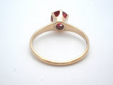 Artcarved 10K Gold Simulated Ruby Ring Size 7.5