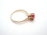 Artcarved 10K Gold Simulated Ruby Ring Size 7.5