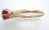 Artcarved 10K Gold Simulated Ruby Ring Size 7.5