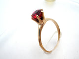 Artcarved 10K Gold Simulated Ruby Ring Size 7.5