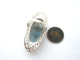 Arya Sterling Silver Labradorite Knuckle Ring Size 7.5