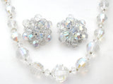 Aurora Borealis Crystal Bead Necklace Set - The Jewelry Lady's Store