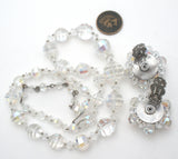 Aurora Borealis Crystal Bead Necklace Set - The Jewelry Lady's Store