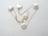 Baroque Pearl Necklace & Earrings 14K Gold - The Jewelry Lady's Store