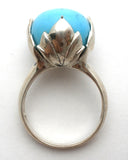 Barse Flower Turquoise Ring Sterling Silver Size 9