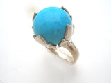 Barse Flower Turquoise Ring Sterling Silver Size 9