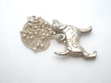 Beagle Dog Pendant Necklace Sterling Silver 16" - The Jewelry Lady's Store