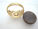 Beverly Hills 14K Rose & Yellow Gold Rose Ring Size 7