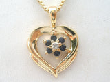 Black Onyx & Diamond Heart Necklace 925 Ross Simons - The Jewelry Lady's Store