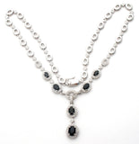 Black Onyx Lavalier 925 Necklace Ross Simons