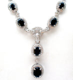 Black Onyx Lavalier 925 Necklace Ross Simons
