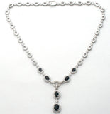 Black Onyx Lavalier 925 Necklace Ross Simons
