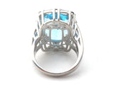 Blue Topaz Sterling Silver Size 7 Ring