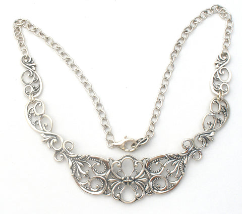 Carolyn Pollack Necklace Sterling Silver 17"