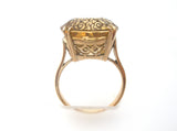 Citrine Ring 10K Gold Size 7 Vintage - The Jewelry Lady's Store