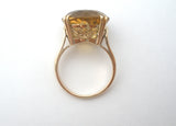 Citrine Ring 10K Gold Size 7 Vintage - The Jewelry Lady's Store