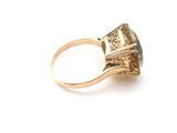 Citrine Ring 10K Gold Size 7 Vintage - The Jewelry Lady's Store