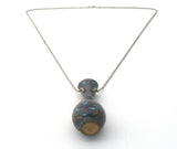 Cloisonne Vase Necklace Sterling Silver - The Jewelry Lady's Store