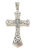 Cross Pendant Sterling Silver Vintage - The Jewelry Lady's Store