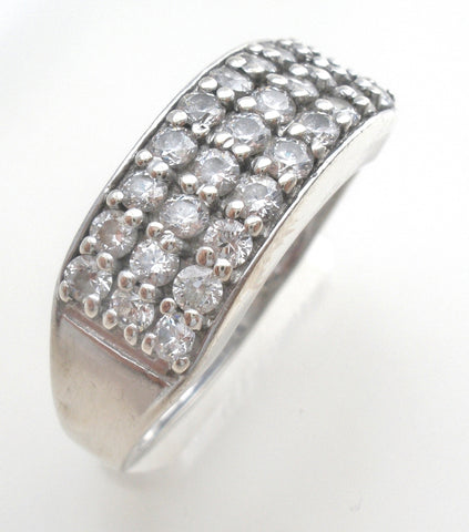 Cubic Zirconia Anniversary Band Ring Size 7