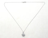 Diamond Pendant Necklace Sterling Silver 18" - The Jewelry Lady's Store