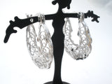 Diamond Cut Filigree Hoop Earrings - The Jewelry Lady's Store