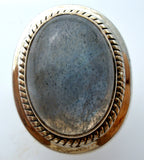 Doug Paulus Labradorite Ring Sterling Silver Size 9.25 - The Jewelry Lady's Store