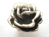 Electroform Rose Ring Sterling Silver Size 7.5 - The Jewelry Lady's Store