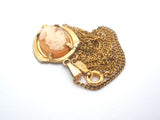Gold Filled Cameo Pendant Necklace 18"