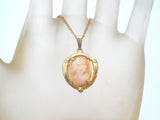 Gold Filled Cameo Pendant Necklace 18"