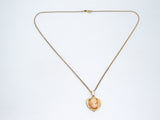 Gold Filled Cameo Pendant Necklace 18"