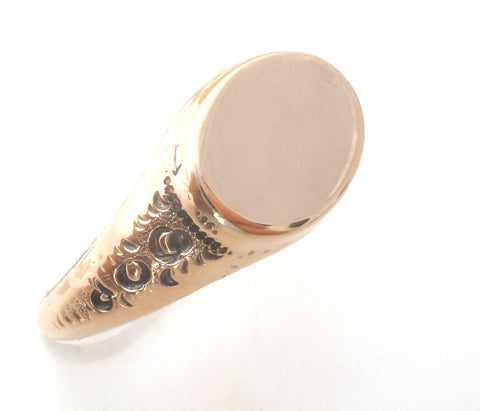 Gold Filled Signet Ring Size 8 Vintage