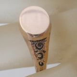 Gold Filled Signet Ring Size 8 Vintage - The Jewelry Lady's Store