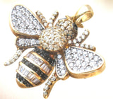 Gold Over Sterling Bumble Bee Pendant - The Jewelry Lady's Store
