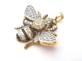Gold Over Sterling Bumble Bee Pendant - The Jewelry Lady's Store