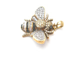 Gold Over Sterling Bumble Bee Pendant - The Jewelry Lady's Store
