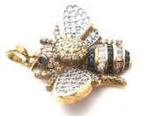 Gold Over Sterling Bumble Bee Pendant - The Jewelry Lady's Store