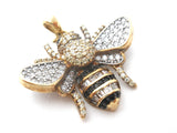 Gold Over Sterling Bumble Bee Pendant - The Jewelry Lady's Store