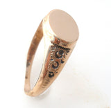 Gold Filled Signet Ring Size 8 Vintage - The Jewelry Lady's Store
