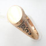 Gold Filled Signet Ring Size 8 Vintage - The Jewelry Lady's Store