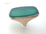 Green Onyx Sterling Silver Ring Size 5 - The Jewelry Lady's Store