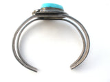 Hand Made Turquoise Cuff Bracelet Sterling Silver