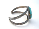 Hand Made Turquoise Cuff Bracelet Sterling Silver