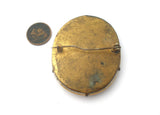 Hand Painted Portrait Lady Brooch Victorian