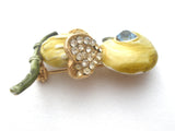 Har Bird Brooch Pin Enamel & Rhinestones Vintage - The Jewelry Lady's Store