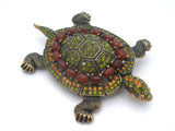 Heidi Daus Turtle Brooch Pin With Crystals - The Jewelry Lady's Store